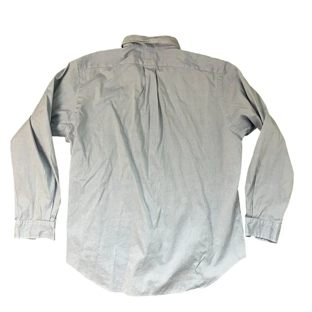 Ralph Lauren Dress Shirt Mens 16.5 34-35 Blue Classic Fit Button‎ Down RN 41381